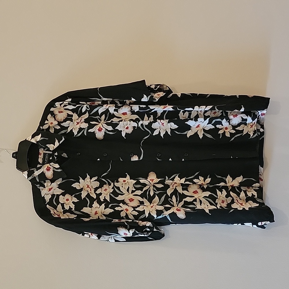Men's black print Hawaiin Shirt